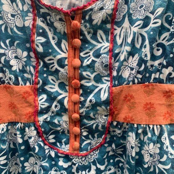 Anthropologie Ricrac Trim Patterned Tank Top - Picture 4 of 4